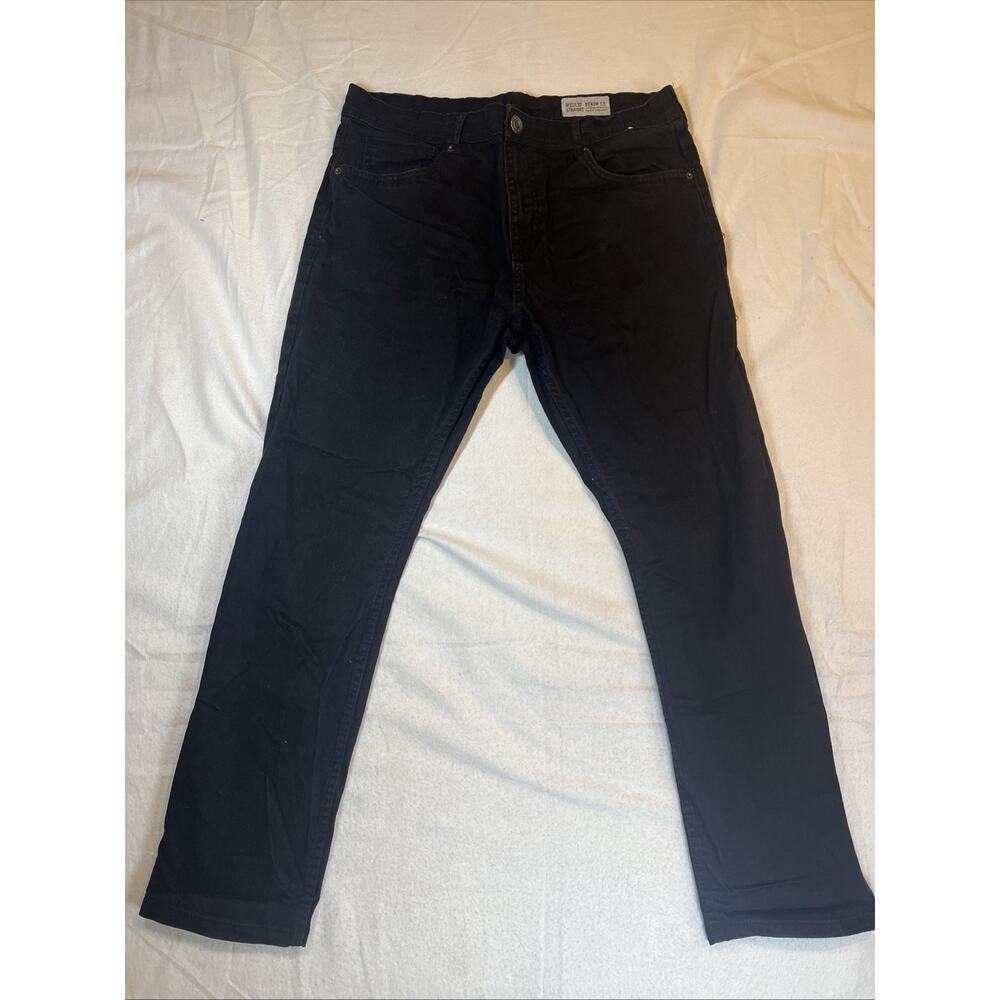Denim Co. Men’s Black Jeans Dark Wash W 32/L 30 Straight Leg Casual Comfort